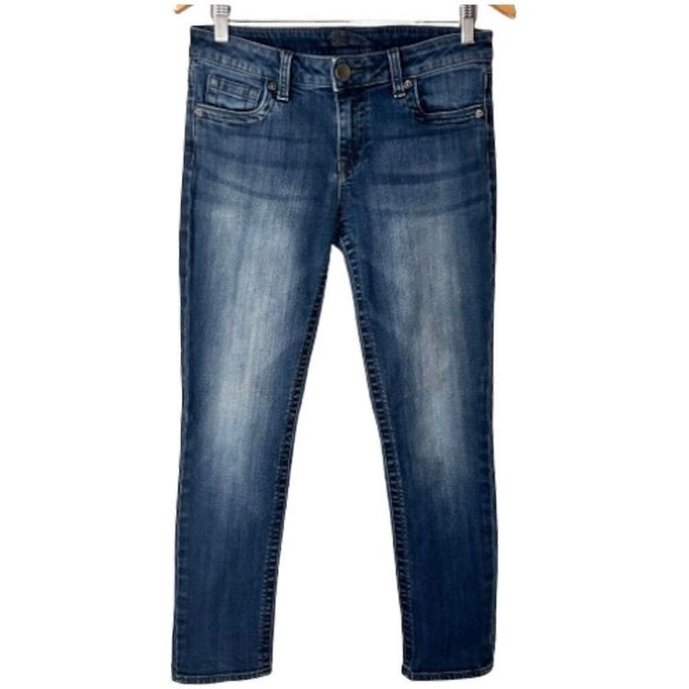 Kut from the Kloth Jeans 4 Petite 4S 4P Blue Stretch Denim Fade Slim High Waist